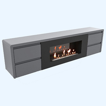 BFP/P-1700 lux графит (1616366) Firelight Тумба с биокамином